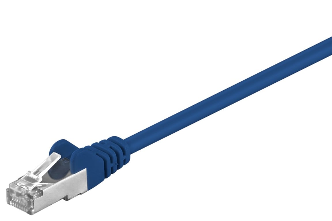 Goobay 95543 kabel sieciowy Niebieski 1,5 m Cat5e SF/UTP (S-FTP)