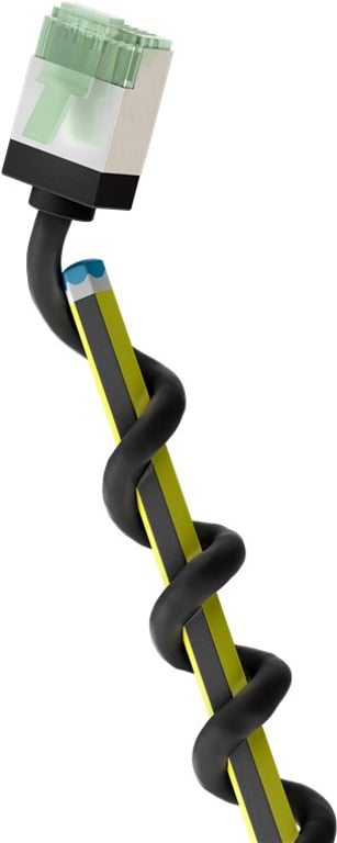 Goobay 74350 kabel sieciowy Czarny 0,15 m Cat8.1 U/FTP (STP)