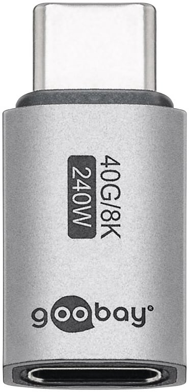 Goobay 74447 zmieniacz płci / kabli USB-C Srebrny