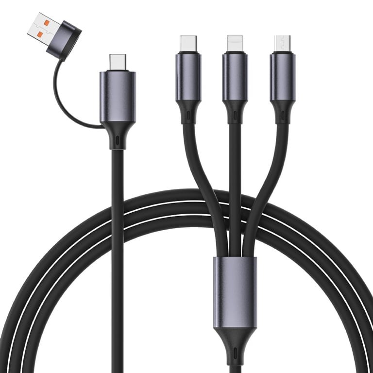 GEMBIRD silikonowy kabel USB do ładowania 4w1 1.5m