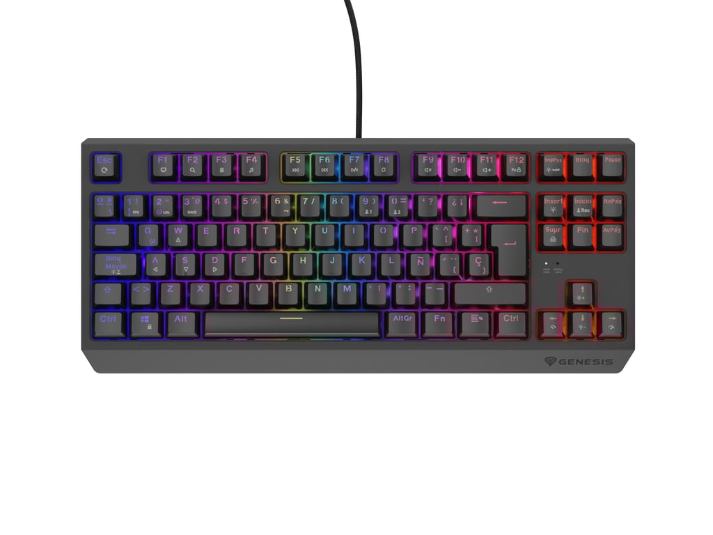 GENESIS Thor 230 TKL klawiatura Gaming USB QWERTY Hiszpański Czarny NKG-2208