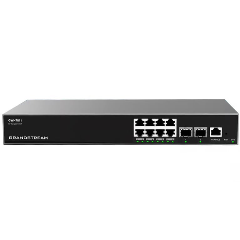 Grandstream Networks GWN7811 łącza sieciowe Zarządzany L3 Gigabit Ethernet (10/100/1000) Szary