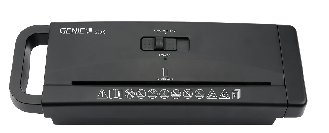 Genie 260 S niszczarka Rozdrabnianie taśmowe 73 dB Czarny