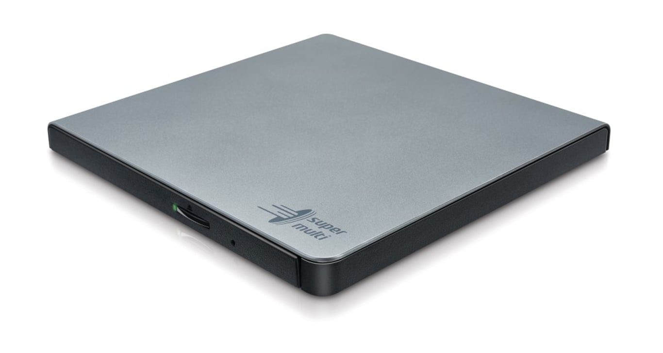 Hitachi-LG Slim Portable DVD-Writer dysk optyczny DVD±RW Srebrny GP57ES40.AHLE10B