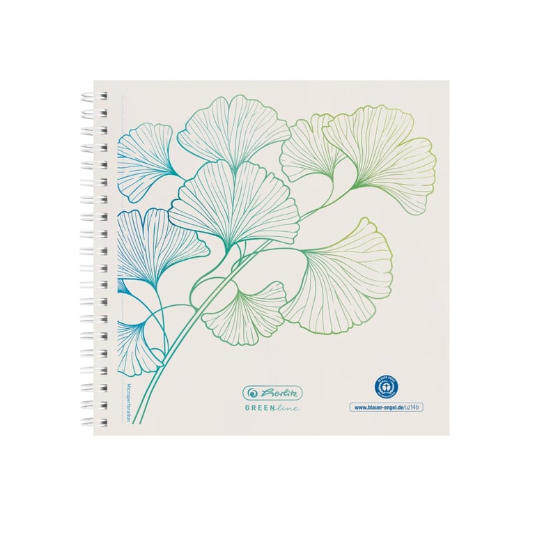 Herlitz GREENline notatnik 100 ark. Biały