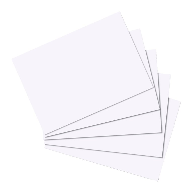 Herlitz 10621423 karta katalogowa Biały 100 szt.