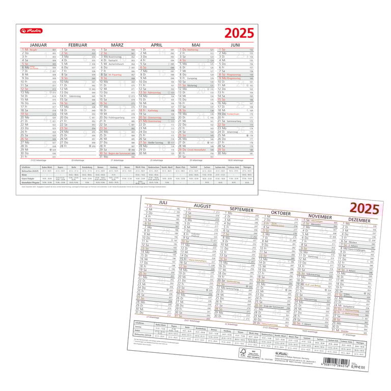 Herlitz 50047888 kalendarz Stół