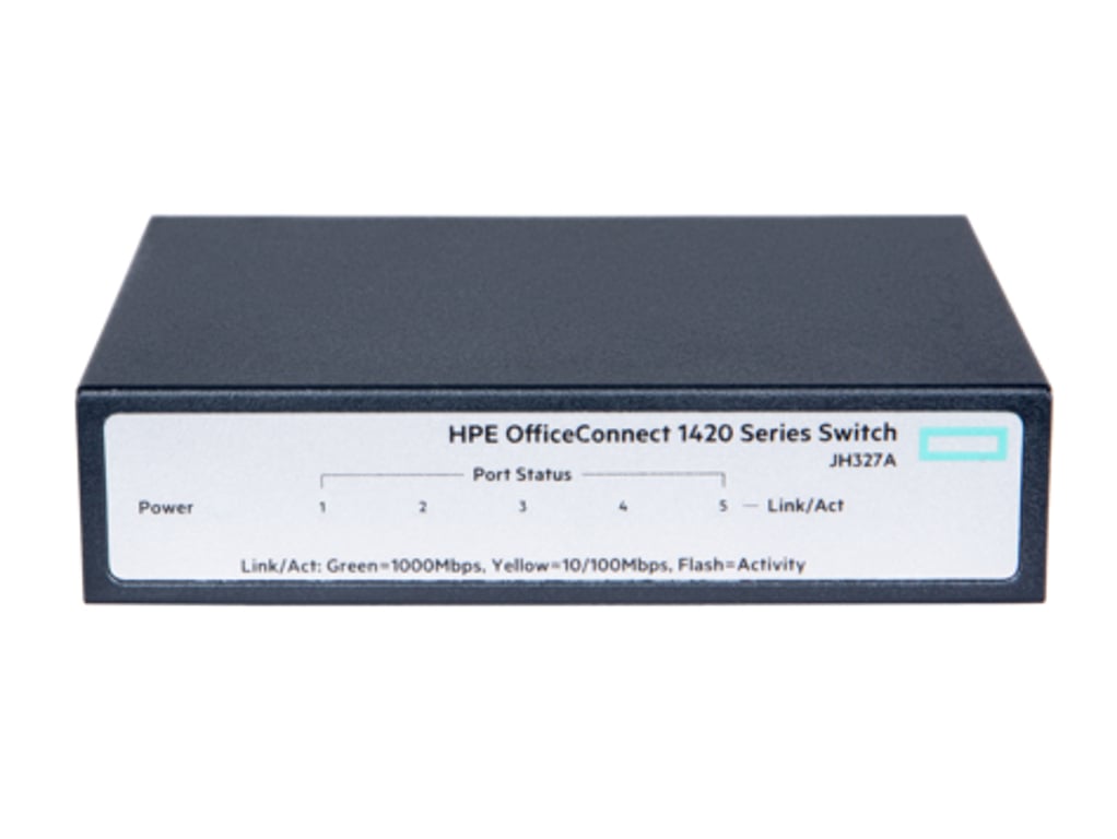 HPE OfficeConnect 1420 5G Nie zarządzany L2 Gigabit Ethernet (10/100/1000) 1U Szary JH327A