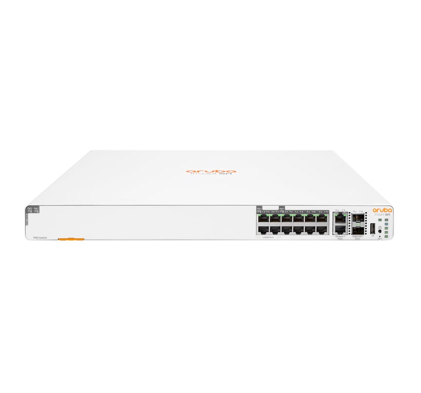 HPE Aruba Instant On 1960 8p 1G Class 4 4p SR1G/2.5G Class 6 PoE 2p 10GBASE-T 2p SFP+ 480W Zarządzany Gigabit Ethernet (10/100/1000) Obsługa PoE 1U