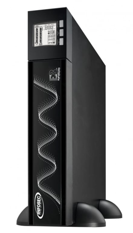 Infosec E3 Performance 800 RT zasilacz UPS Podwójnej konwersji (online) 0,8 kVA 720 W 8 x gniazdo sieciowe