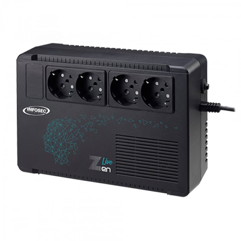 Infosec Zen Live 500 zasilacz UPS Technologia line-interactive 0,5 kVA 300 W 4 x gniazdo sieciowe