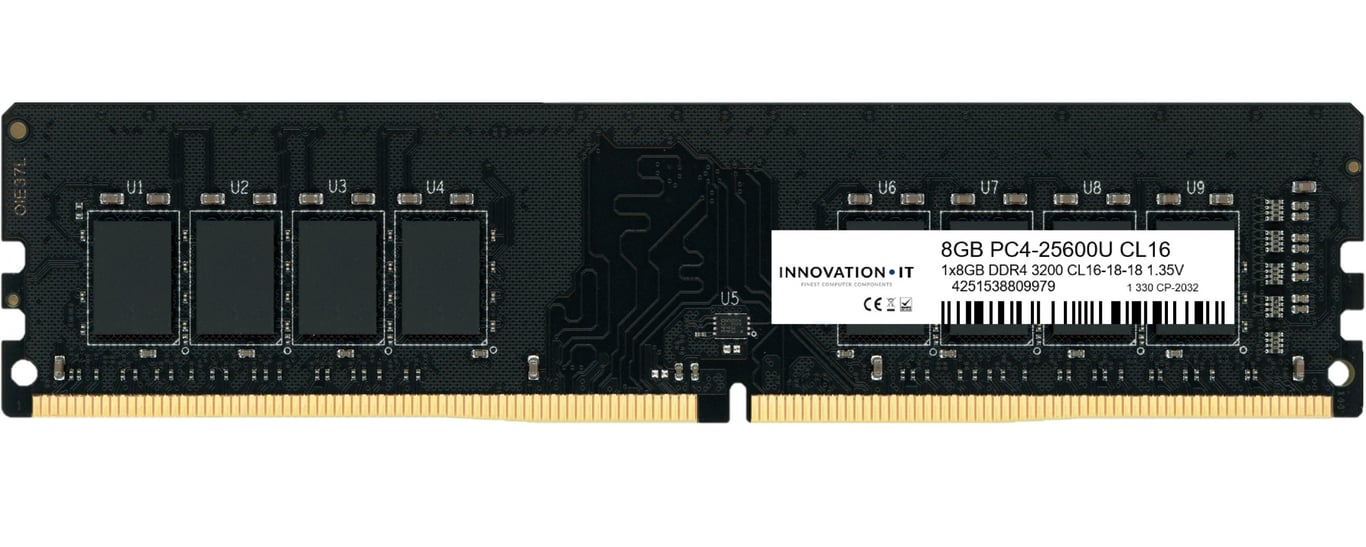 Innovation IT 3200 8GB CL16-18-18 1.35V LD 8-Chip moduł pamięci 1 x 8 GB DDR4 3200 Mhz
