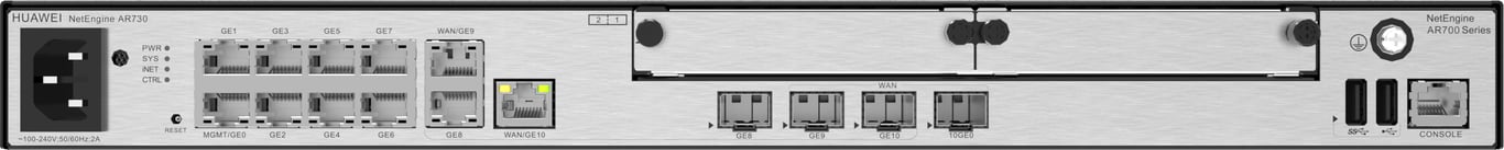 Huawei NetEngine AR730 ruter Gigabit Ethernet Szary 02354GBM-001