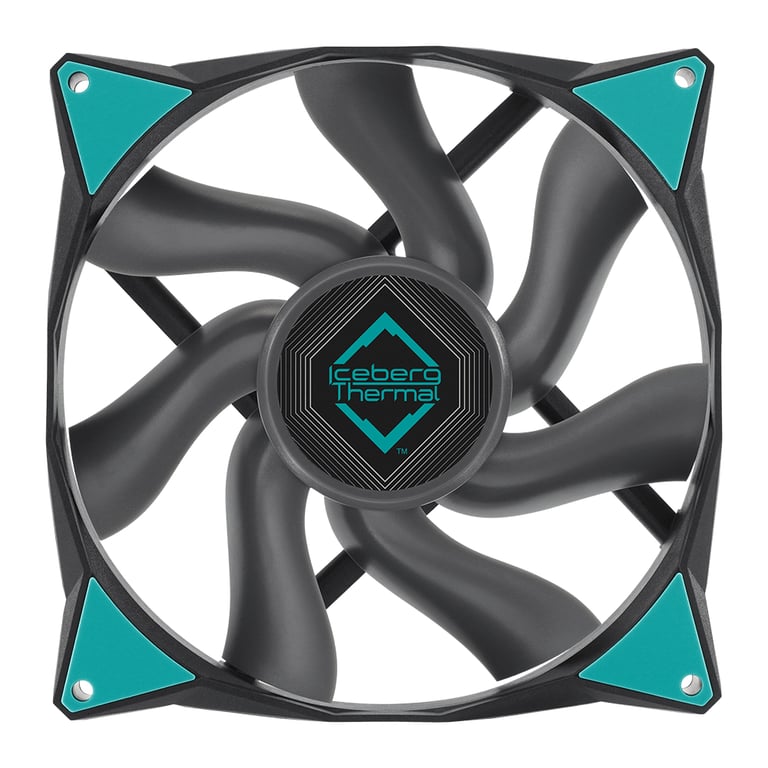 Iceberg Thermal IceGALE Xtra Obudowa komputera Wentylator 14 cm Czarny 1 szt.