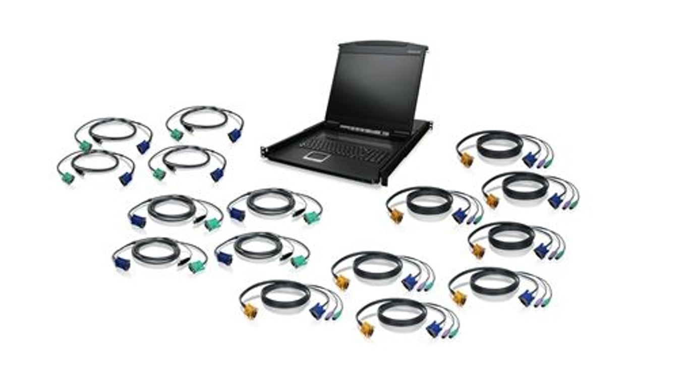 iogear GCL1916KIT konsola rackowa 48,3 cm (19