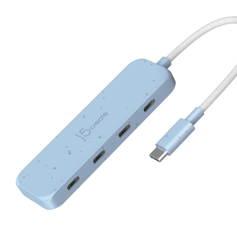 j5create JCH345EC USB 3.2 Gen 1 (3.1 Gen 1) Type-C 10000 Mbit/s Cyjan