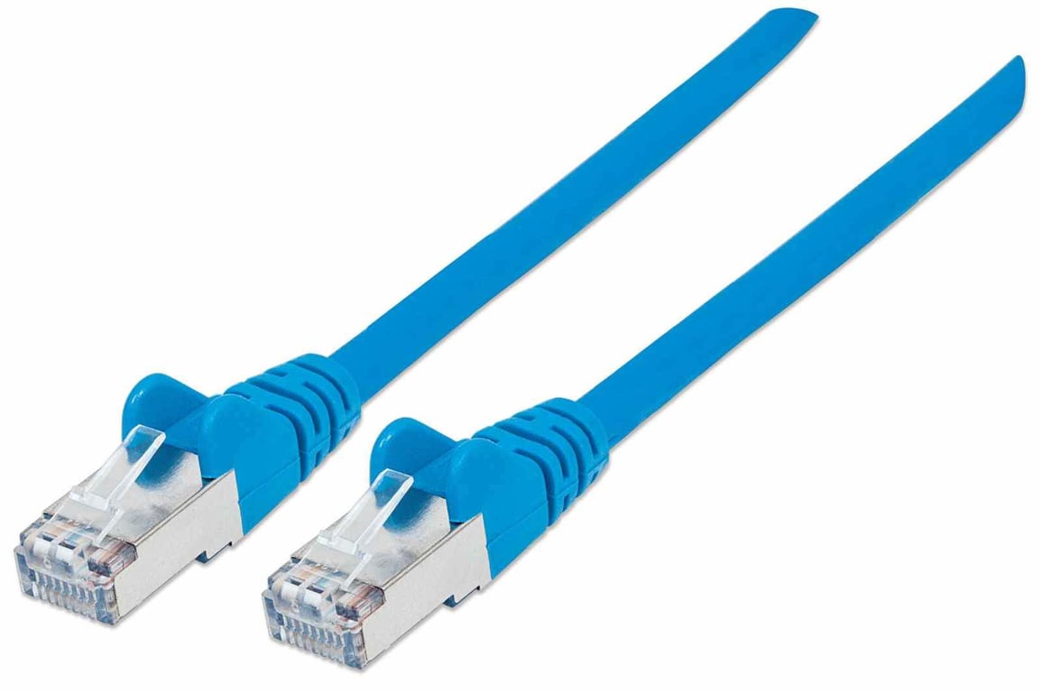 Intellinet 740661 kabel sieciowy Niebieski 0,5 m Cat7 S/FTP (S-STP)
