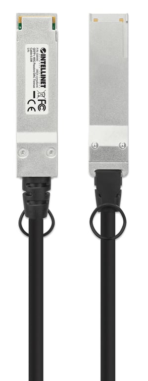 Intellinet 508490 kabel sieciowy Czarny, Srebrny 0,5 m