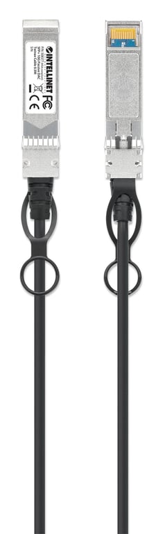 Intellinet 508377 kabel sieciowy Czarny, Srebrny 0,5 m