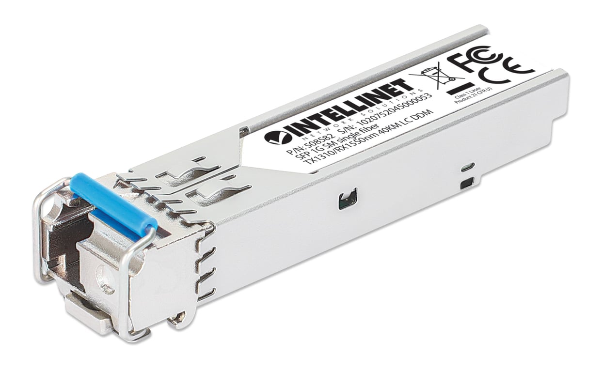 Intellinet 508582 moduł przekaźników sieciowych Swiatłowód 1000 Mbit/s SFP