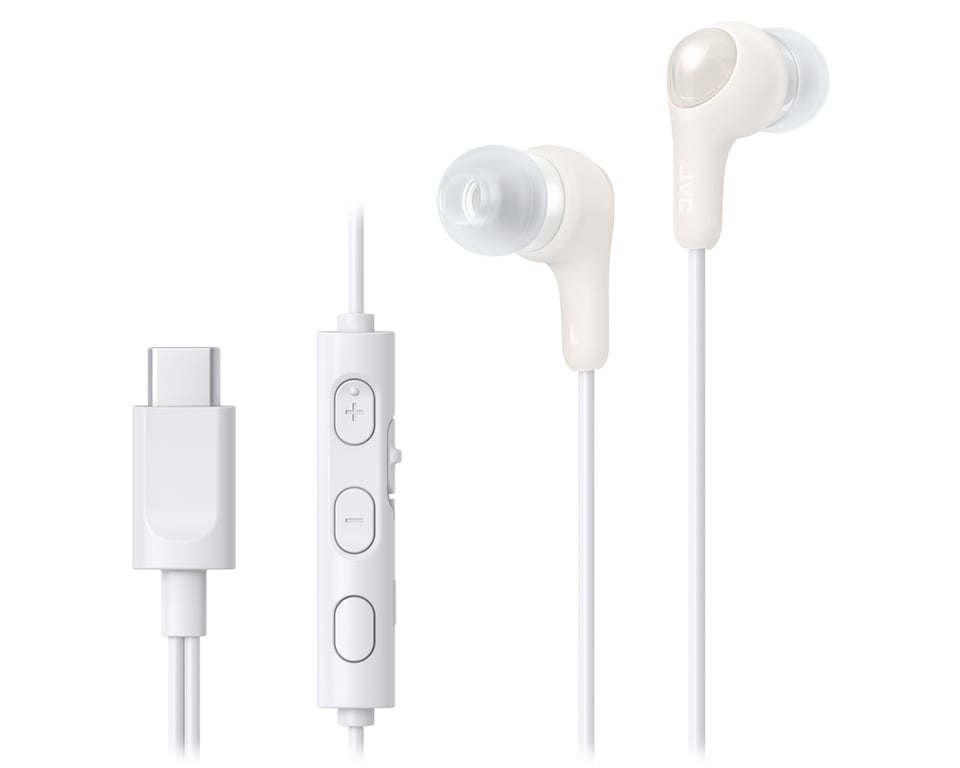 JVC HA-FR9UC Zestaw słuchawkowy Przewodowa Douszny Połączenia/muzyka USB Type-C Biały