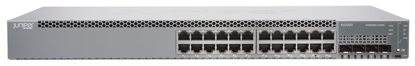 Juniper EX2300 Zarządzany L2/L3 Gigabit Ethernet (10/100/1000) 1U Szary
