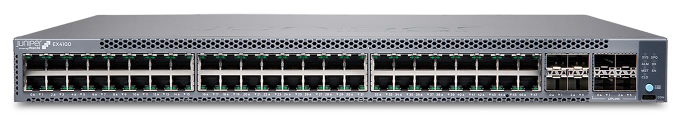 Juniper EX4100-48T - 1 Gbps Obsługa PoE 1U Szary