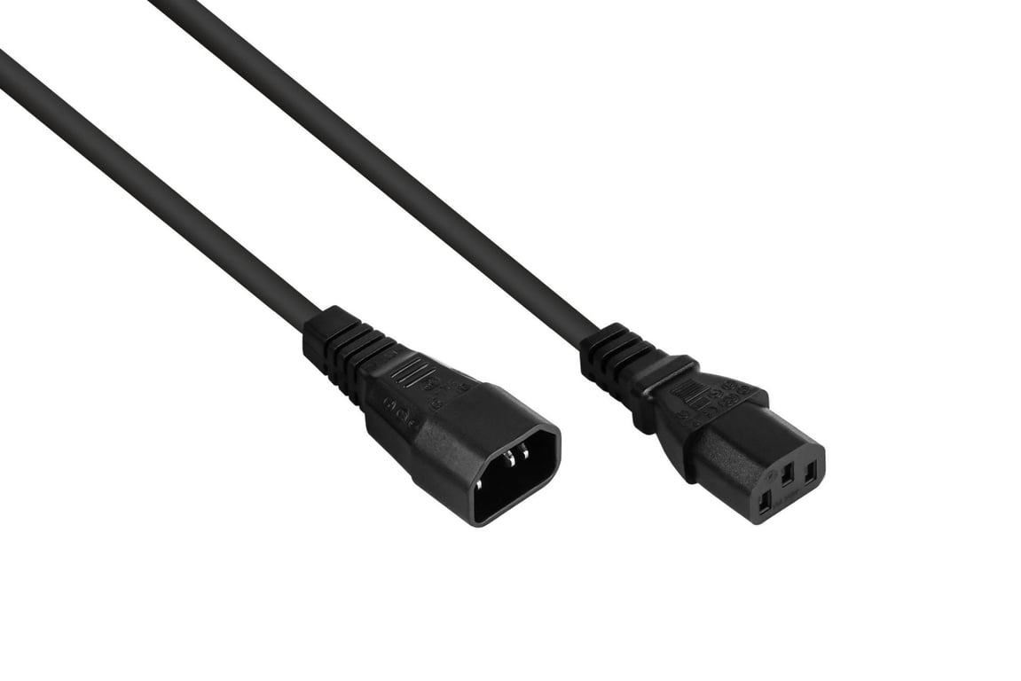 Kabelmeister SK1430-S010 kabel zasilające Czarny 1 m IEC C14 IEC C13