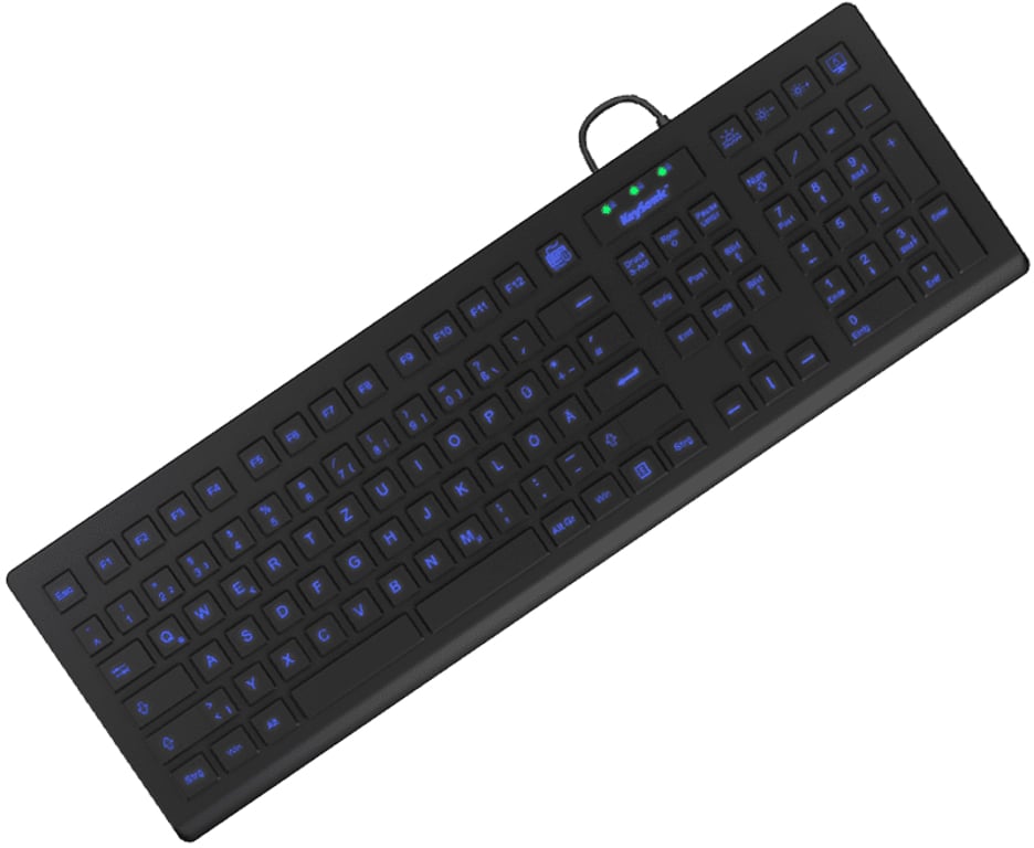 KeySonic KSK-8031INEL klawiatura USB QWERTZ Niemiecki Czarny 60529