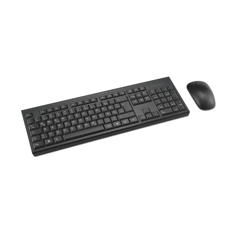 Kensington KM150 EQ klawiatura Dołączona myszka Biuro RF Wireless QWERTZ Niemiecki Czarny