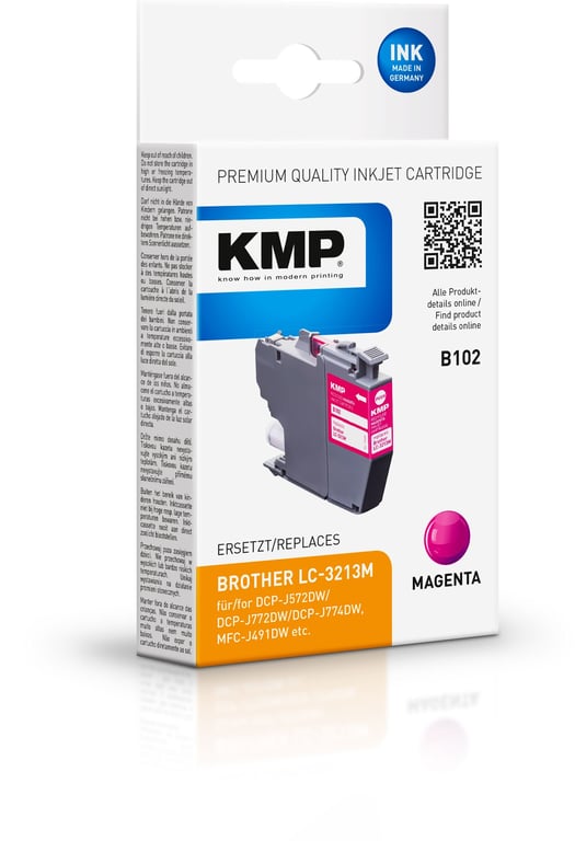 KMP 1540,4006 nabój z tuszem 1 szt. Zamiennik Purpurowy
