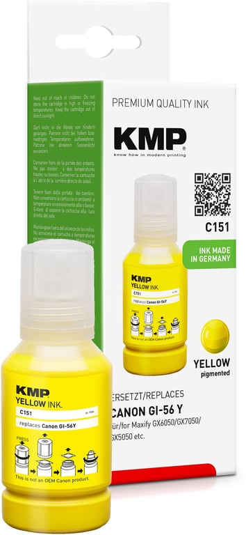 KMP 1584,0009 nabój z tuszem 1 szt. Zamiennik Żółty
