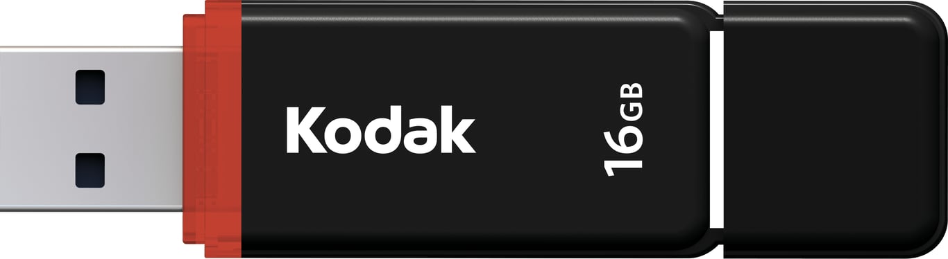 Kodak EKMMD16GK102 16 GB USB Typu-A 2.0 Czarny, Czerwony, Biały EKMMD16GK102