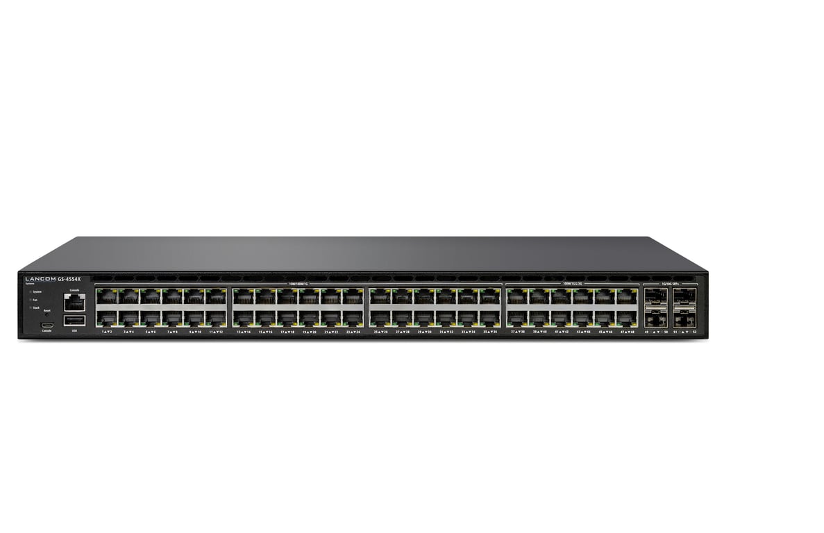 Lancom Systems GS-4554X Zarządzany L3 2.5G Ethernet (100/1000/2500) 1U Czarny