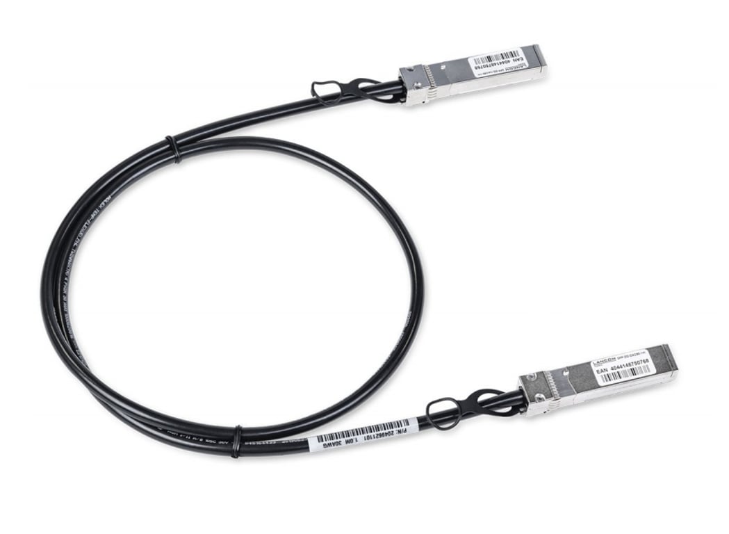 Lancom Systems SFP-DD-DAC50-1M kabel InfiniBand Czarny, Stal