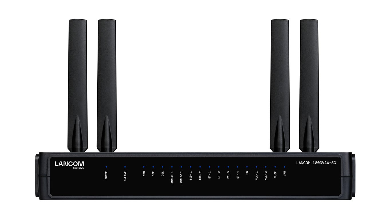 LANCOM 1803VAW-5G (EU) gateway/kontroler 10, 100, 1000 Mbit/s