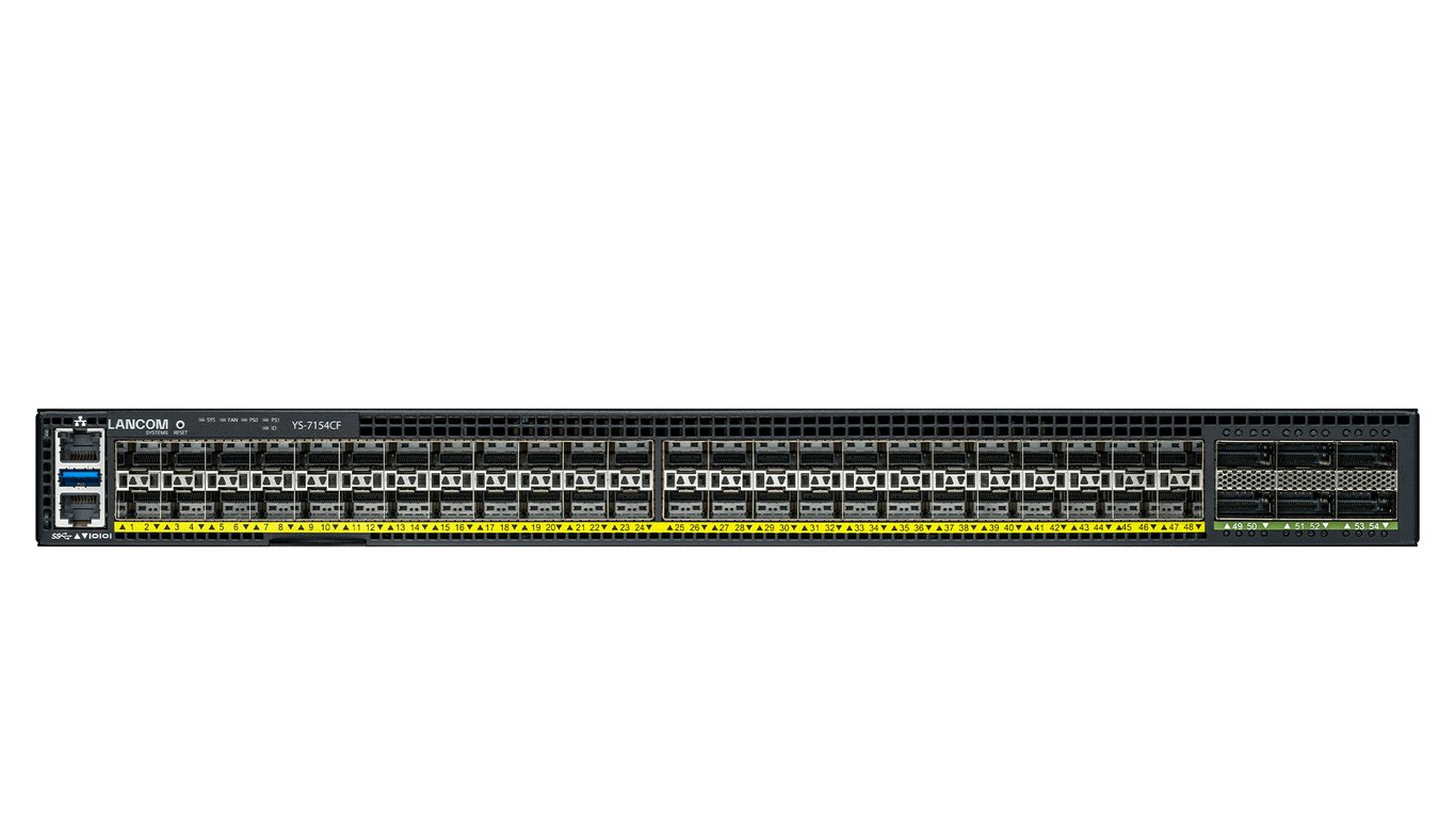 LANCOM YS-7154CF-F2B Zarządzany L2/L3 1U Czarny