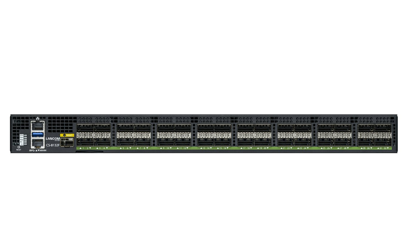 LANCOM CS-8132F-F2B Zarządzany L2/L3 1U Czarny