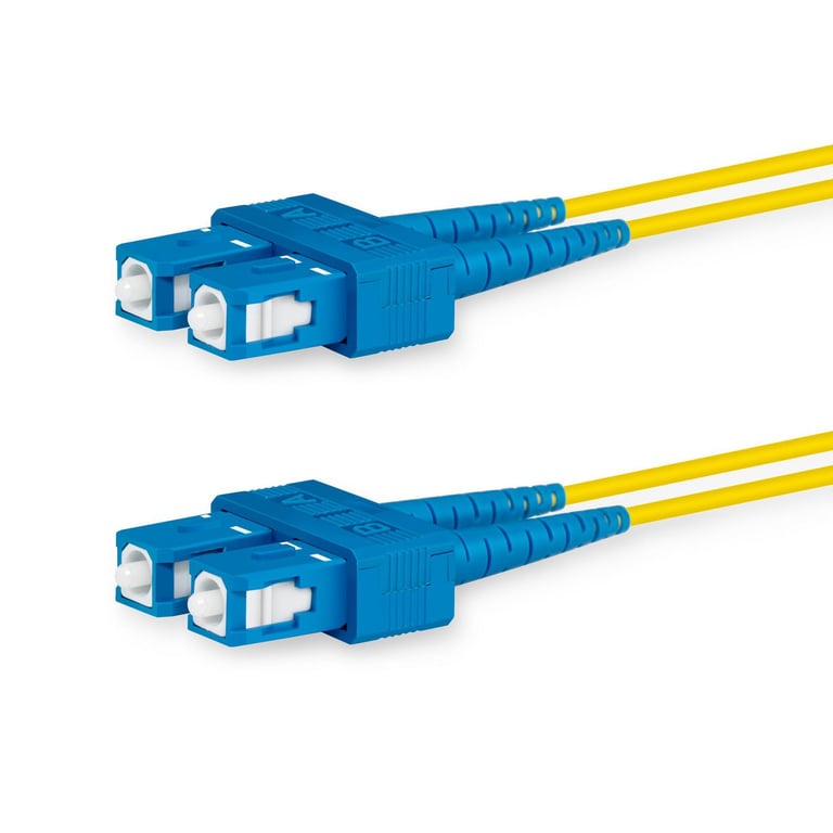 Lanview LVO231378 kabel optyczny 3 m 2x SC OS2 Żółty