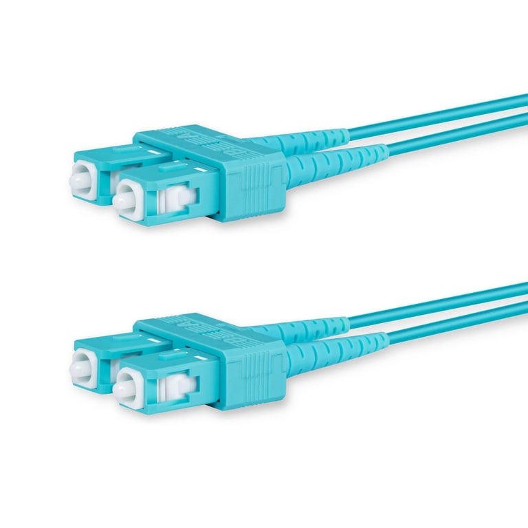Lanview LVO231475 kabel optyczny 5 m 2x SC OM3 Kolor Aqua
