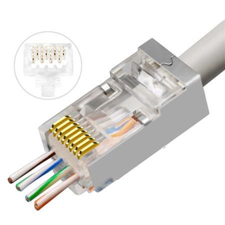 Lanview AWG23-24 stranded/solid wtyczka RJ45 Przezroczysty