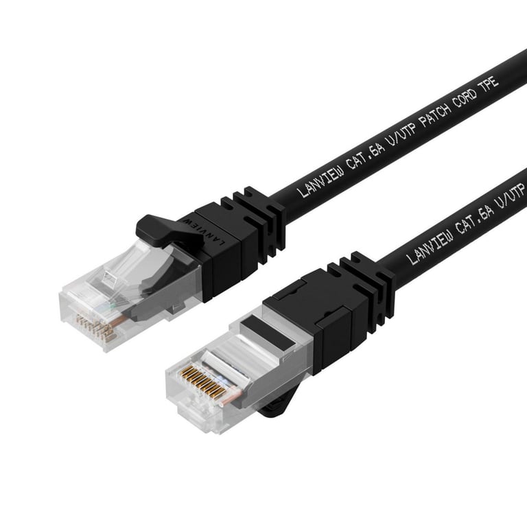Lanview LV-UTP6A075B kabel sieciowy Czarny 7,5 m S/FTP (S-STP)