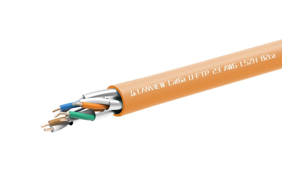 Lanview LVN122153 kabel sieciowy Pomarańczowy 305 m Cat6a