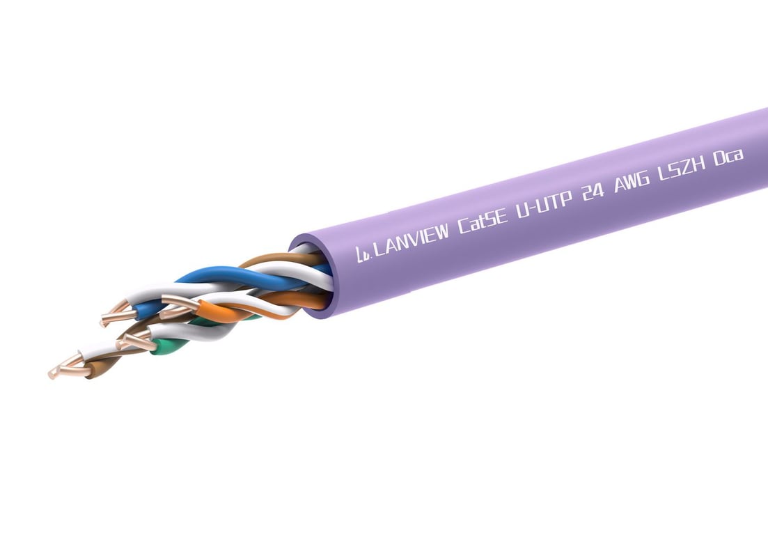 Lanview LVN122152 kabel sieciowy Fioletowy 305 m Cat5e