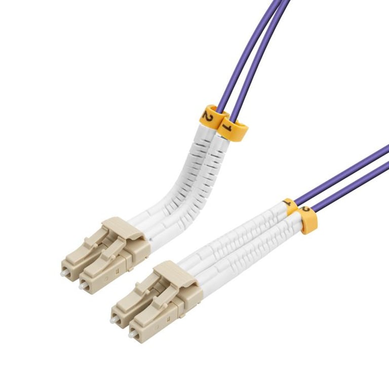 Lanview LVO2318005-FLEX kabel InfiniBand / światłowodowy 0,5 m LC LC/LC Fioletowy