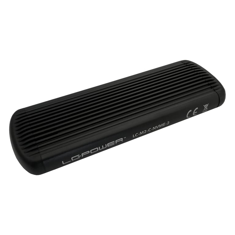 LC-Power LC-M2-C-NVME-2 obudowa do dysków twardych Obudowa SSD Czarny M.2