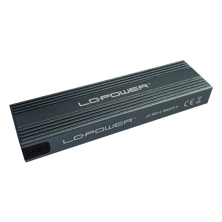 LC-Power LC-M2-C-MULTI-3 obudowa do dysków twardych Obudowa SSD Antracyt M.2