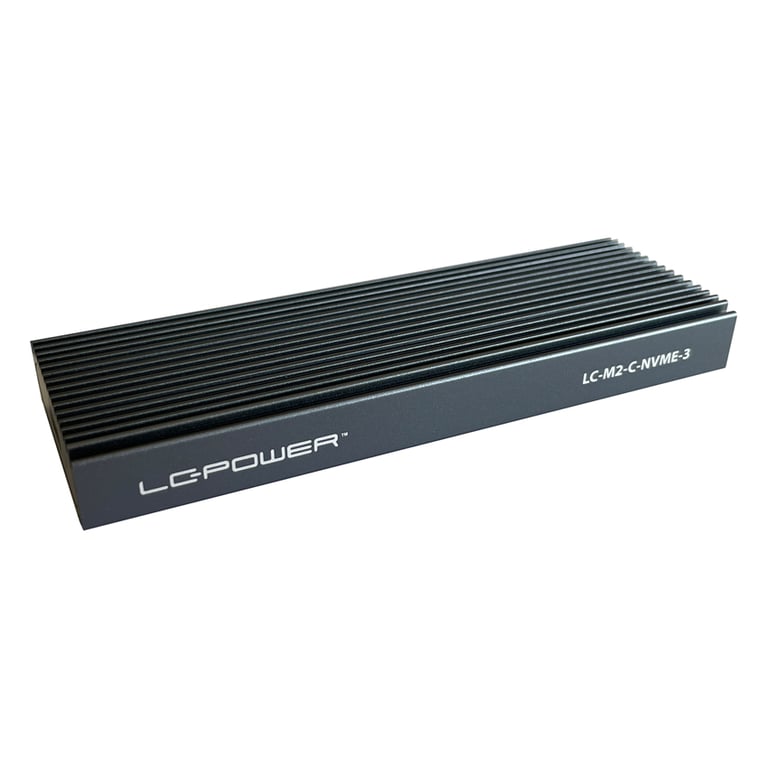 LC-Power LC-M2-C-NVME-3 obudowa do dysków twardych Obudowa SSD Czarny M.2