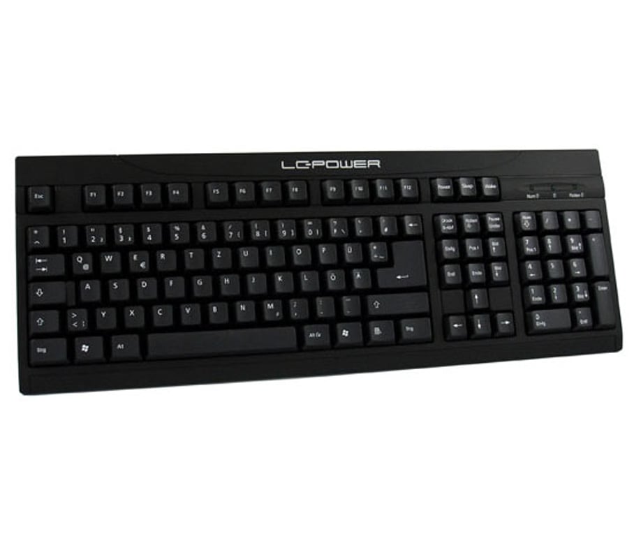 LC-Power LC-KEY-BK902 klawiatura USB QWERTZ Niemiecki Czarny LC-KEY-BK902