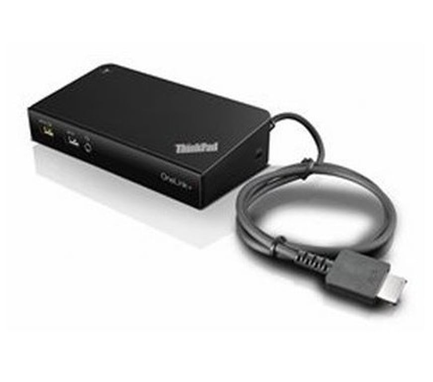 Lenovo 40A40090IT stacja dokująca Przewodowa Czarny